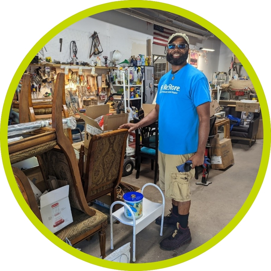 Three Ways to Give Blog 2 Three ways to give: donate your gently used furniture and home improvement materials to the Habitat ReStore.